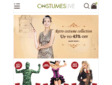 Tablet Screenshot of costumeslive.com